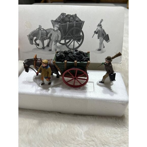 Department 56 Heritage Village Collection Delivering Coal for the Hearth - Picture 6 of 8